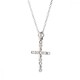 Βαπτιστικός Σταυρός Λευκόχρυσος 14K-Διαμάντι 004-004-0003-whitegold-diamond