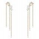 GUESS STEEL CHANDELIER JUBE05362JWYGT/U Σκουλαρίκια Χρυσά Με Πέτρες