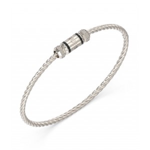 GUESS STEEL EXAGON JUMB05096JWSTL Βραχιόλι Ασημένιο Με Λογότυπο