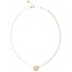 GUESS  STEEL G CRYSTAL JUBN05437JWYGT/U Κολιέ Χρυσό Με Λογότυπο