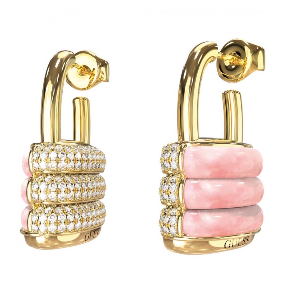GUESS STEEL GUESS MY SECRET JUBE05412JWYGRST/U Σκουλαρίκια Δίχρωμα Με Πέτρες