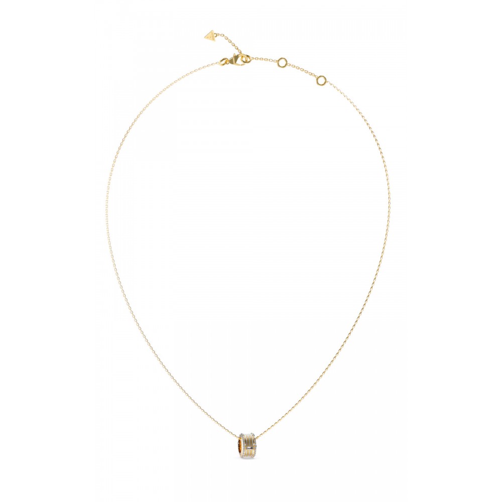GUESS STEEL KALYBE JUBN05389JWYGRHT/U Κολιέ Χρυσό Με Δίχρωμο Σχέδιο Με Πέτρες GUESS STEEL KALYBE JUBN05389JWYGRHT/U Κολιέ Χρυσό Με Δίχρωμο Σχέδιο Με Πέτρες