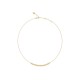 GUESS STEEL L.O.V.E. JUBN05471JWYGT/U Κολιέ Χρυσό Με Πέτρες