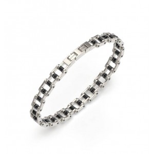 GUESS STEEL RACE GUESS JUMB04410JWSTGMT/U Χειροπέδα Δίχρωμη