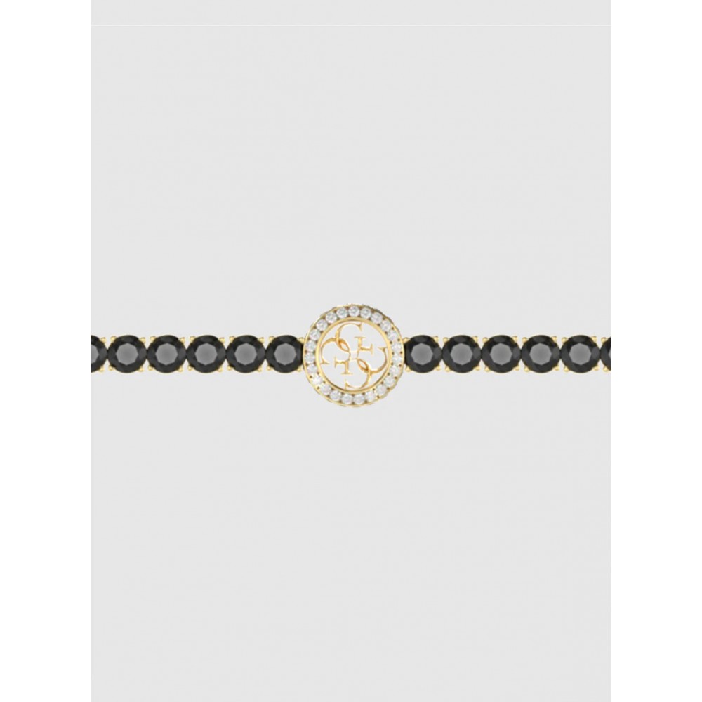 GUESS STEEL PARADISE Βραχιόλι Χρυσό Με Μαύρες Πέτρες Και Χρυσό Σχέδιο JUBB05142JWYGBKL GUESS STEEL PARADISE Βραχιόλι Χρυσό Με Μαύρες Πέτρες Και Χρυσό Σχέδιο JUBB05142JWYGBKL