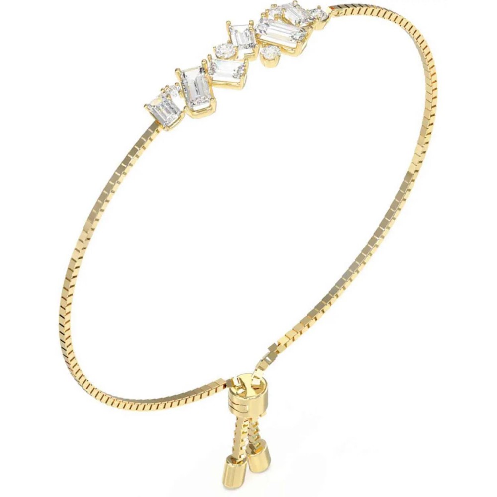 GUESS STEEL CHANDELIER JUBB05363JWYGT/U Βραχιόλι Χρυσό Με Πέτρες