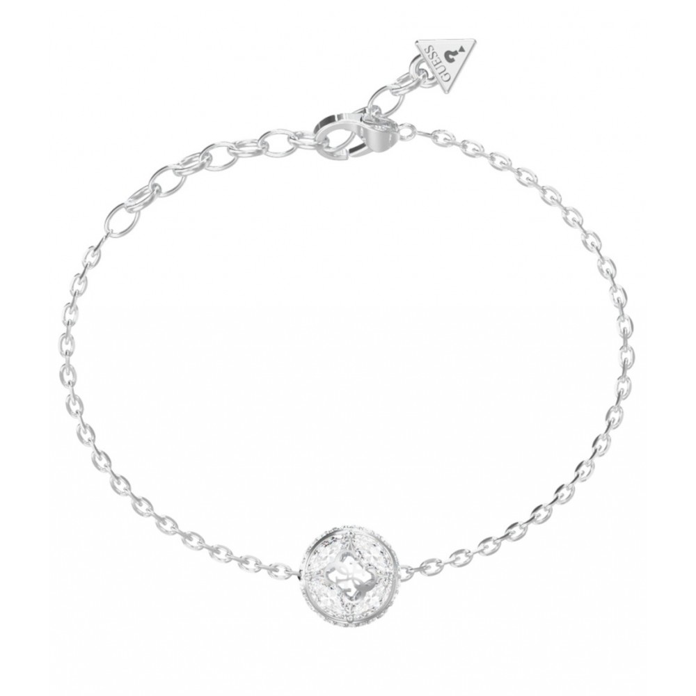GUESS STEEL 4G SUPREME Βραχιόλι Ασημί Λευκές Πέτρες JUBB06397JWRHL GUESS STEEL 4G SUPREME Βραχιόλι Ασημί Λευκές Πέτρες JUBB06397JWRHL