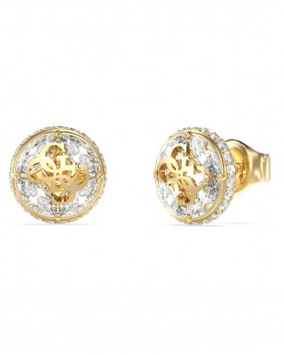 GUESS STEEL 4G SUPREME Σκουλαρίκια Χρυσά Κρύσταλλα JUBE06395JWYGT