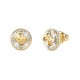 GUESS STEEL 4G SUPREME Σκουλαρίκια Χρυσά Κρύσταλλα JUBE06395JWYGT