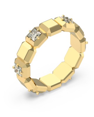 GUESS STEEL ACE OF DIAMONDS Δαχτυλίδι Χρυσό Με Πέτρες JUBR06181JWYG