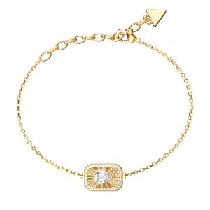GUESS STEEL CRYSTAL LOVE Βραχιόλι Καρδιά Χρυσό JUBB06355JWYGL