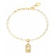 GUESS STEEL CRYSTAL LOVE Βραχιόλι Καρδιά Χρυσό JUBB06358JWYGL
