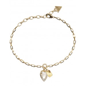 GUESS STEEL CRYSTAL LOVE Βραχιόλι Καρδιά Χρυσό JUBB06360JWYGL