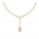 GUESS STEEL CRYSTAL LOVE Κολιέ Χρυσό Κόκκινη Καρδιά JUBN06347JWYGPKT