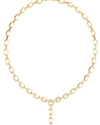 GUESS STEEL CRYSTAL LOVE Κολιέ Χρυσό Κόκκινη Καρδιά JUBN06347JWYGPKT