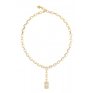 GUESS STEEL CRYSTAL LOVE Κολιέ Χρυσό Λευκή Καρδιά JUBN06347JWYGT GUESS STEEL CRYSTAL LOVE Κολιέ Χρυσό Λευκή Καρδιά JUBN06347JWYGT