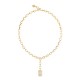 GUESS STEEL CRYSTAL LOVE Κολιέ Χρυσό Λευκή Καρδιά JUBN06347JWYGT