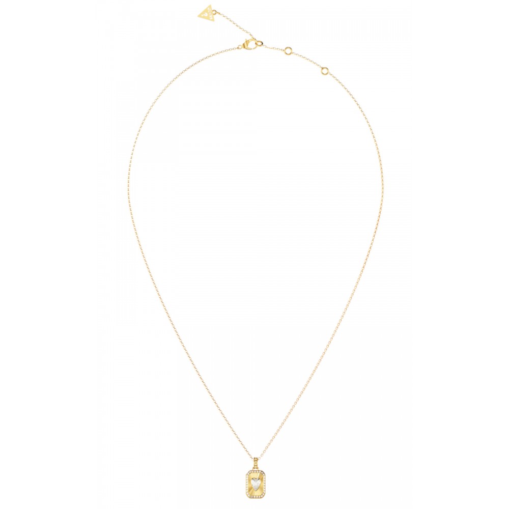 GUESS STEEL CRYSTAL LOVE Κολιέ Χρυσό Λεθκή Καρδιά JUBN06353JWYGT GUESS STEEL CRYSTAL LOVE Κολιέ Χρυσό Λεθκή Καρδιά JUBN06353JWYGT