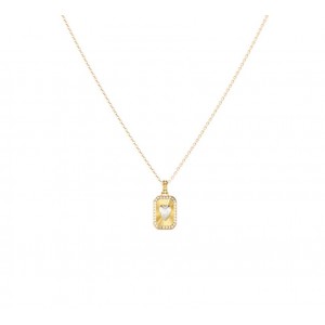 GUESS STEEL CRYSTAL LOVE Κολιέ Χρυσό Λεθκή Καρδιά JUBN06353JWYGT