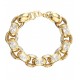 GUESS STEEL DIVINE Βραχιόλι Χρυσό Λευκές Πέτρες JUBB06304JWYGL 