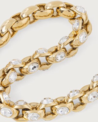 GUESS STEEL DIVINE Κολιέ Χρυσό Με Πέτρες JUBN06303JWYGT