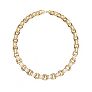 GUESS STEEL DIVINE Κολιέ Χρυσό Με Πέτρες JUBN06303JWYGT