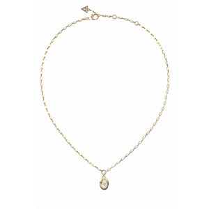 GUESS STEEL DIVINE Κολιέ Χρυσό Με Πέτρα JUBN06314JWYGT