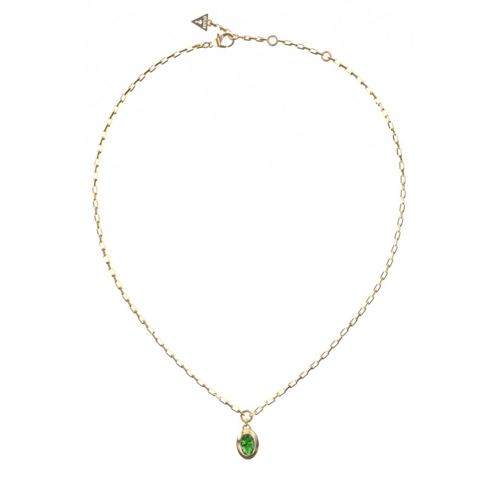 GUESS STEEL DIVINE Κολιέ Χρυσό Με Πέτρα JUBN06315JWYGGNT