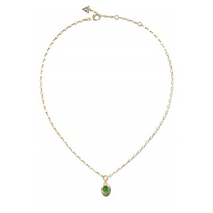 GUESS STEEL DIVINE Κολιέ Χρυσό Με Πέτρα JUBN06315JWYGGNT