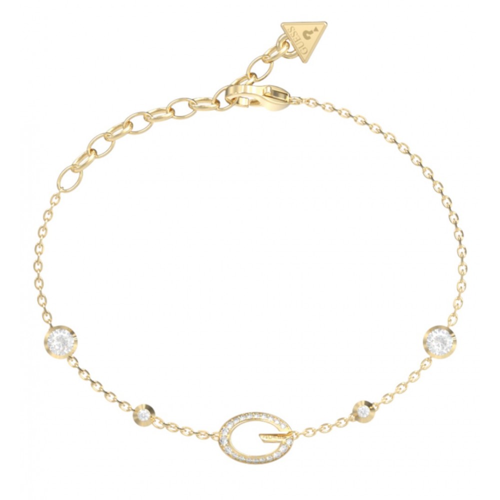GUESS STEEL G CAMDEN Βραχιόλι Χρυσό Λευκές Πέτρες JUBB06337JWYGL GUESS STEEL G CAMDEN Βραχιόλι Χρυσό Λευκές Πέτρες JUBB06337JWYGL