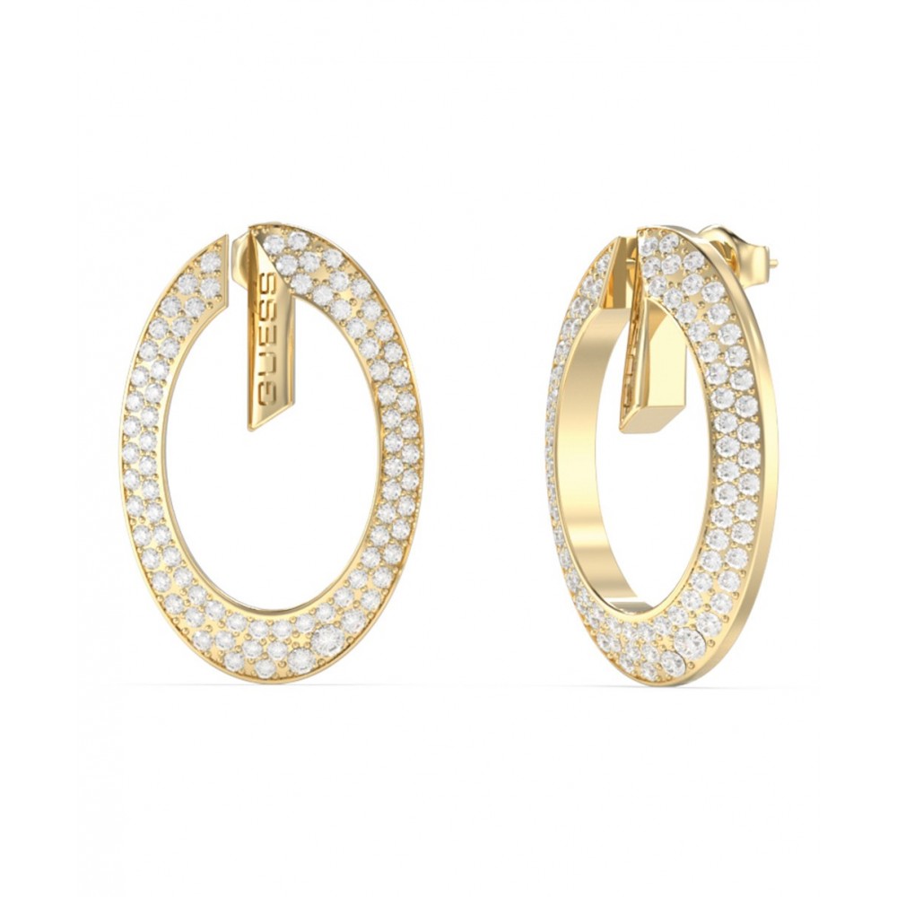 GUESS STEEL G CAMDEN Σκουλαρίκια Χρυσά JUBE06334JWYGT