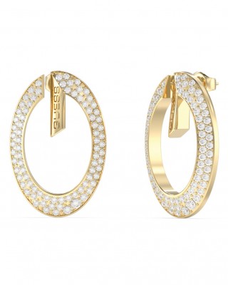 GUESS STEEL G CAMDEN Σκουλαρίκια Χρυσά JUBE06334JWYGT