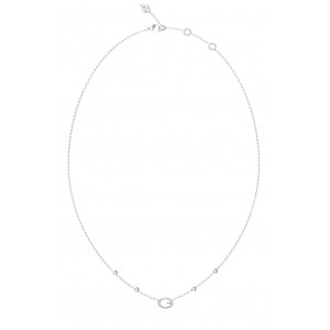 GUESS STEEL G CAMDEN Κολιέ Ασημένιο Με Λογότυπο JUBN06336JWRHT