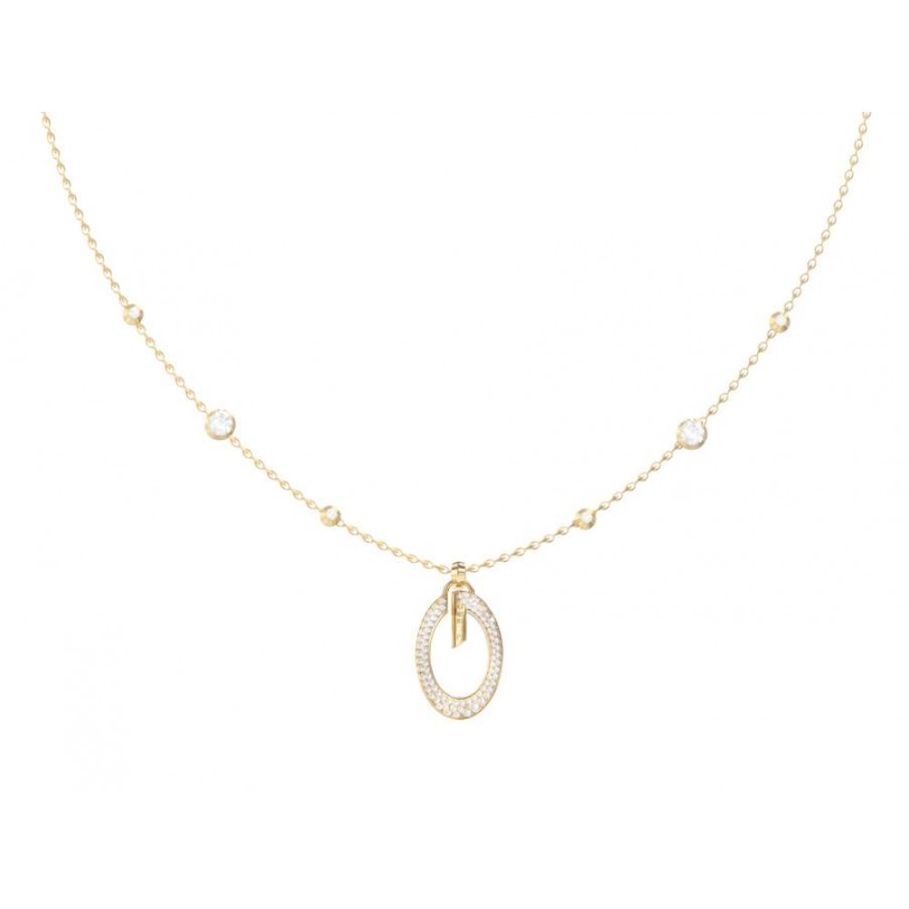 GUESS STEEL G CAMDEN Κολιέ Χρυσό Με Τρεις Καρδιές JUBN06340JWYGT