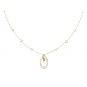 GUESS STEEL G CAMDEN Κολιέ Χρυσό Με Τρεις Καρδιές JUBN06340JWYGT