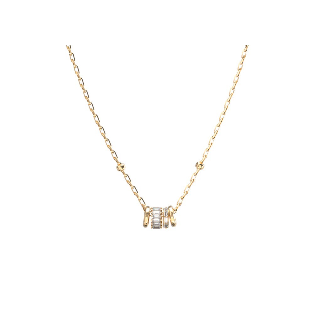 GUESS STEEL LES BAGUETTES Κολιέ Χρυσό Με Πέτρα JUBN06326JWYGT GUESS STEEL LES BAGUETTES Κολιέ Χρυσό Με Πέτρα JUBN06326JWYGT