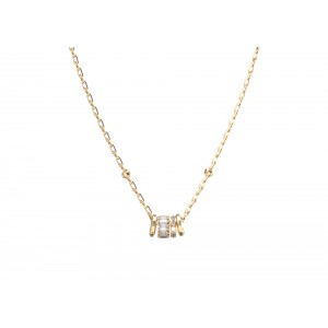 GUESS STEEL LES BAGUETTES Κολιέ Χρυσό Με Πέτρα JUBN06326JWYGT