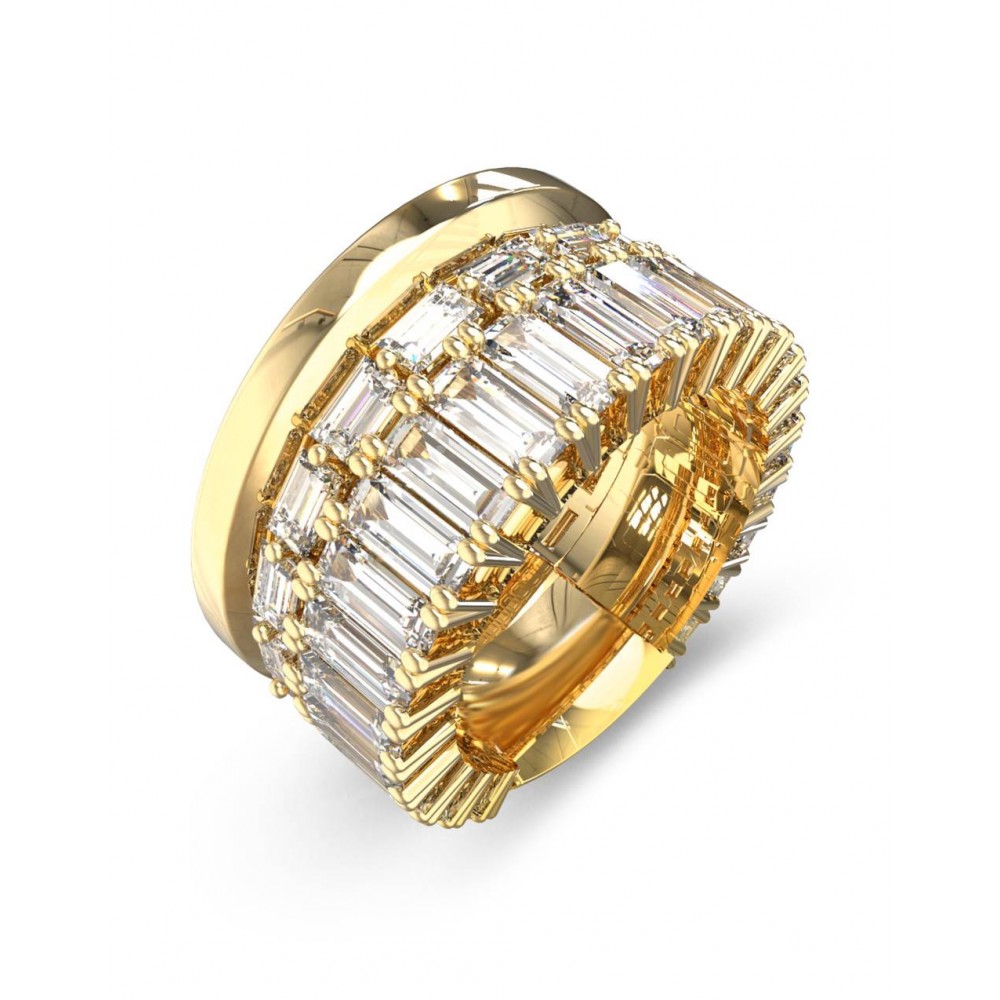 GUESS STEEL LES BAGUETTES Δαχτυλίδι Χρυσό Με Πέτρες JUBR06328JWYG GUESS STEEL LES BAGUETTES Δαχτυλίδι Χρυσό Με Πέτρες JUBR06328JWYG
