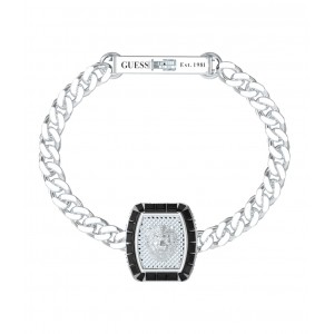 GUESS STEEL LION KING Βραχιόλι Ασημί Λιοντάρι JUMB05009JWSTL 