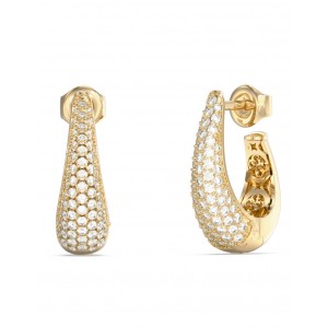 GUESS STEEL MADISON Κρίκοι Χρυσοί Με Πέτρες JUBE06429JWYGT