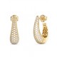 GUESS STEEL MADISON Κρίκοι Χρυσοί Με Πέτρες JUBE06429JWYGT