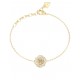 GUESS STEEL MORNING GRACE Βραχιόλι Χρυσό Λευκές Πέτρες JUBB06380JWYGL 