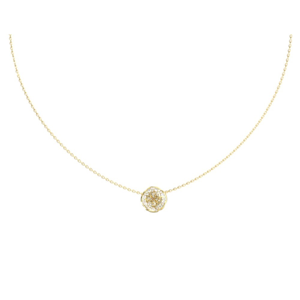 GUESS STEEL MORNING GRACE Κολιέ Χρυσό Με Πέτρα JUBN06379JWYGT