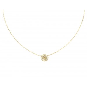 GUESS STEEL MORNING GRACE Κολιέ Χρυσό Με Πέτρα JUBN06379JWYGT