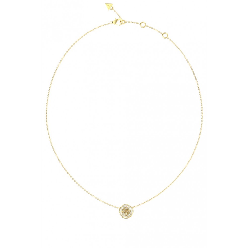 GUESS STEEL MORNING GRACE Κολιέ Χρυσό Με Πέτρα JUBN06379JWYGT
