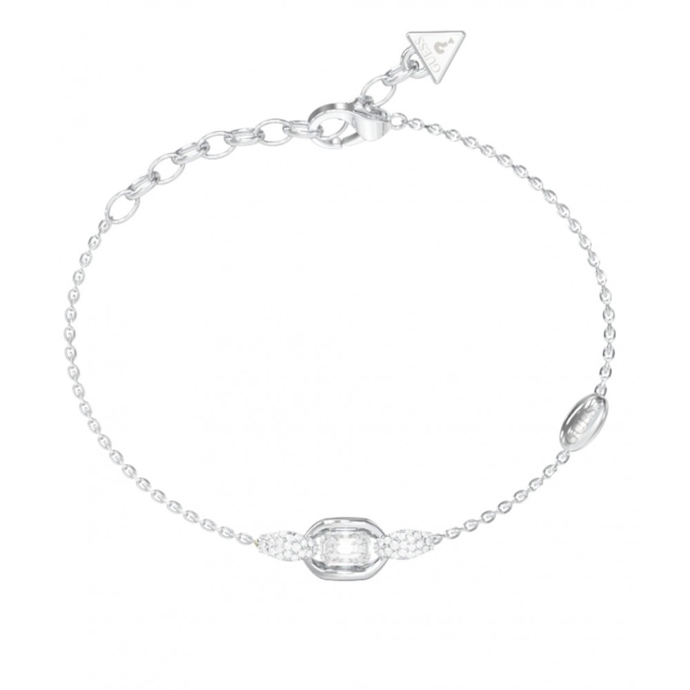 GUESS STEEL RADIOSA Βραχιόλι Ασημί Λευκές Πέτρες JUBB06390JWRHL GUESS STEEL RADIOSA Βραχιόλι Ασημί Λευκές Πέτρες JUBB06390JWRHL