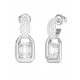 GUESS STEEL RADIOSA Σκουλαρίκια Ασημί Κρεμαστά JUBE06391JWRHT