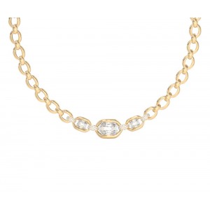 GUESS STEEL RADIOSA  Κολιέ Xρυσό Με Πέτρες JUBN06382JWYGT