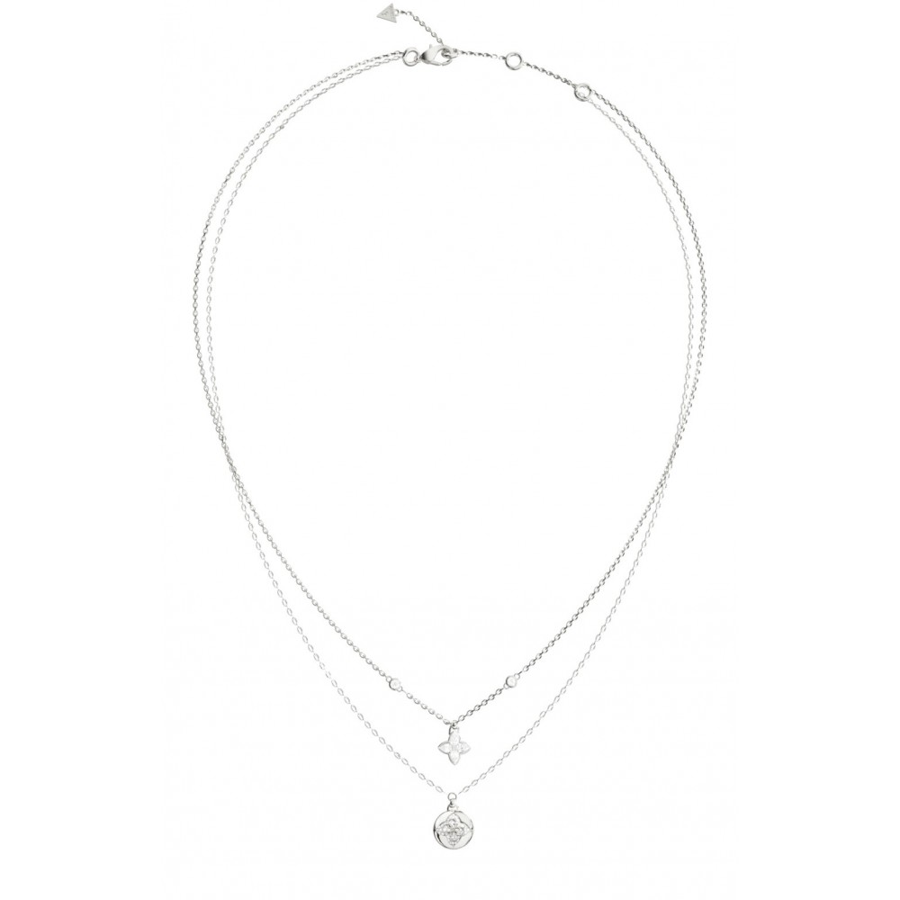 GUESS STEEL SPINNING BLOOM Κολιέ Διπλή Αλυσίδα Με Λογότυπο JUBN06468JWRHT GUESS STEEL SPINNING BLOOM Κολιέ Διπλή Αλυσίδα Με Λογότυπο JUBN06468JWRHT