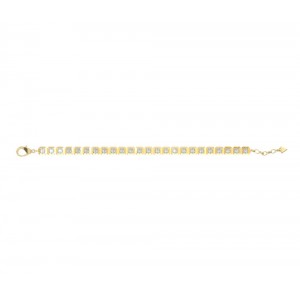 GUESS STEEL ACE OF DIAMONDS Βραχιόλι Χρυσό Λευκά Ζιργκόν JUBB06174JWYGL 